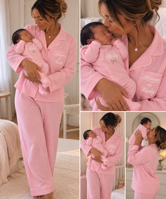 Maman & bébé pyjama assorti