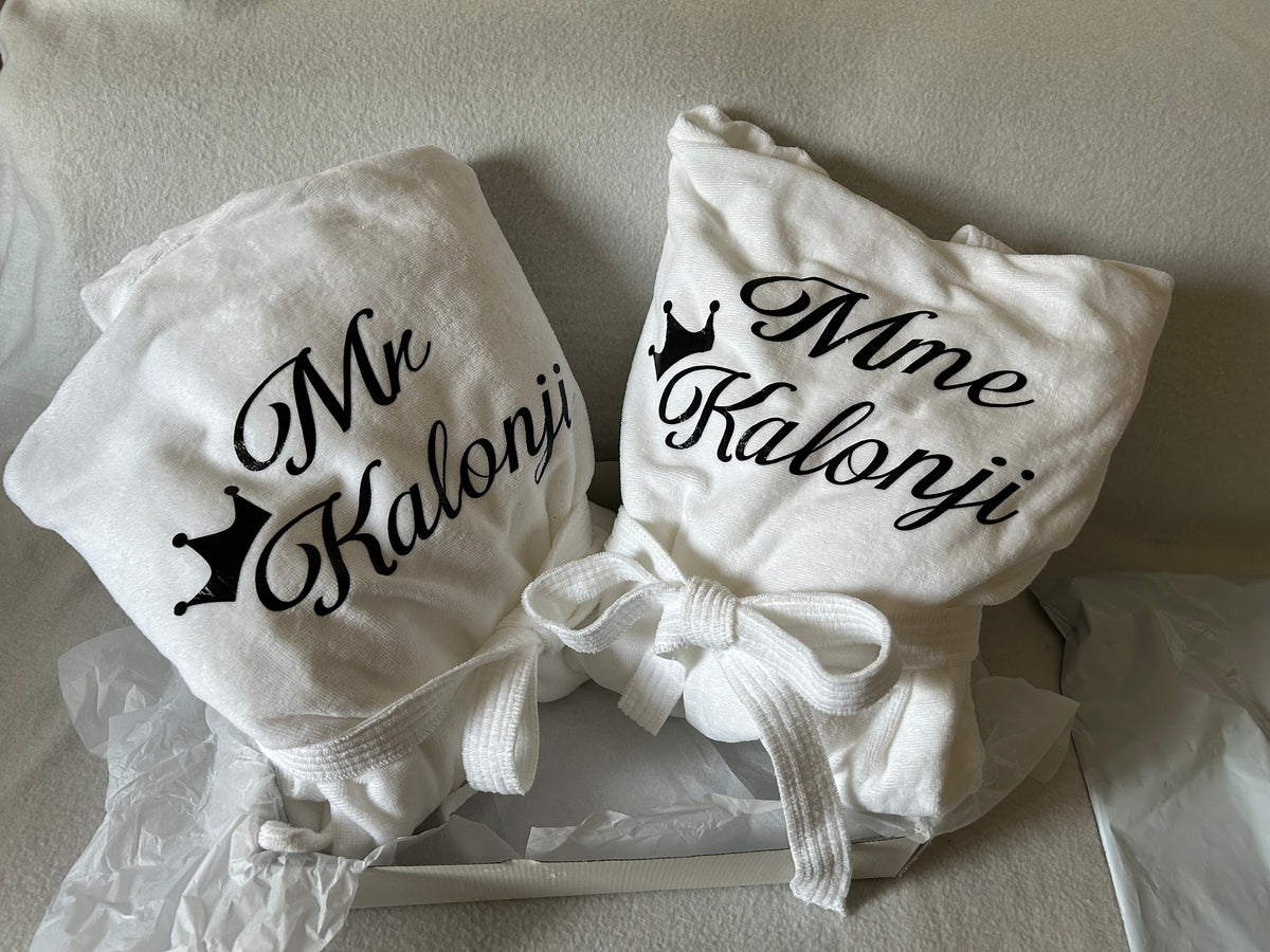 Peignoir de bain personnalisé