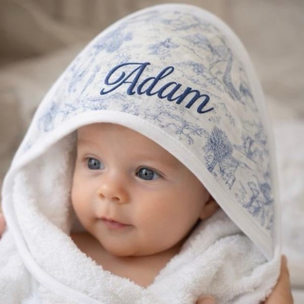 Cape de bain 100% coton motif safari esprit haute couture
