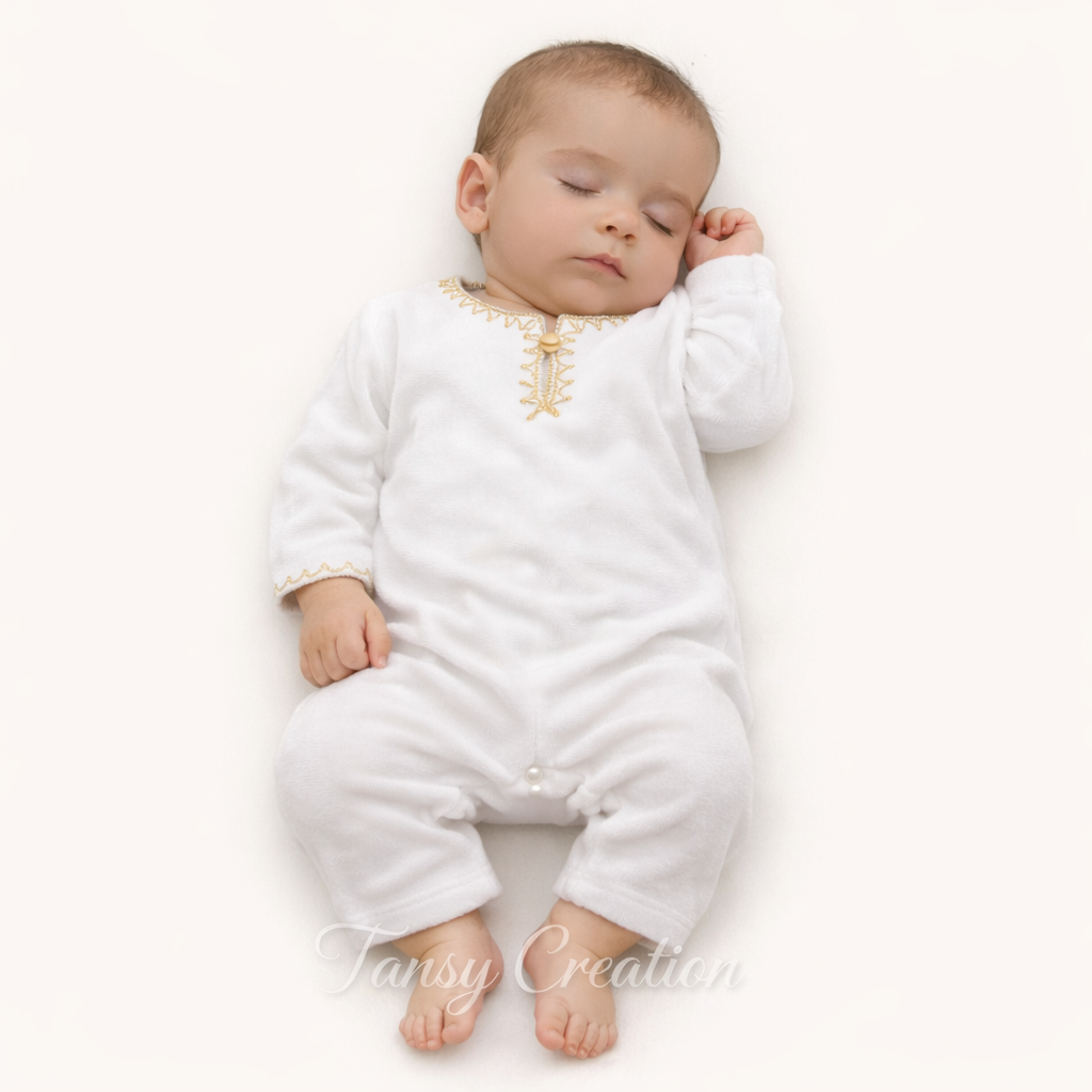 Qamis bébé personalisé