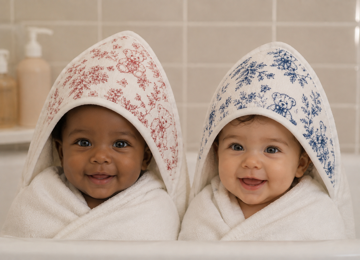 Cape de bain 100% coton douce et confortable