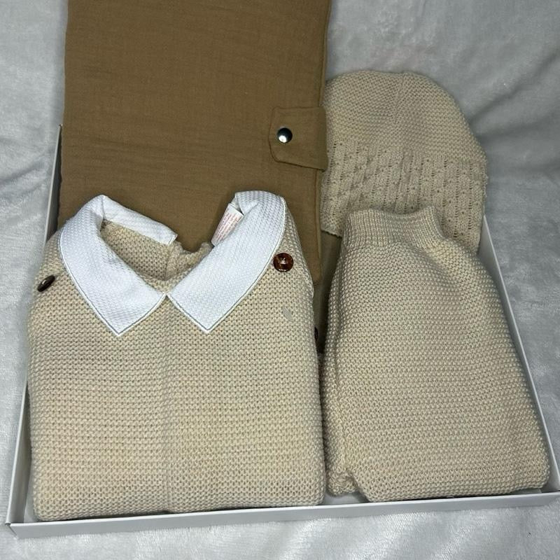 Ensemble naissance 3 pièces-Beige